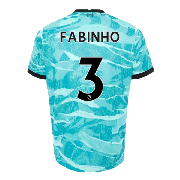 Camiseta Liverpool NO.3 Fabinho Replica Segunda Ropa 2020/21 Azul